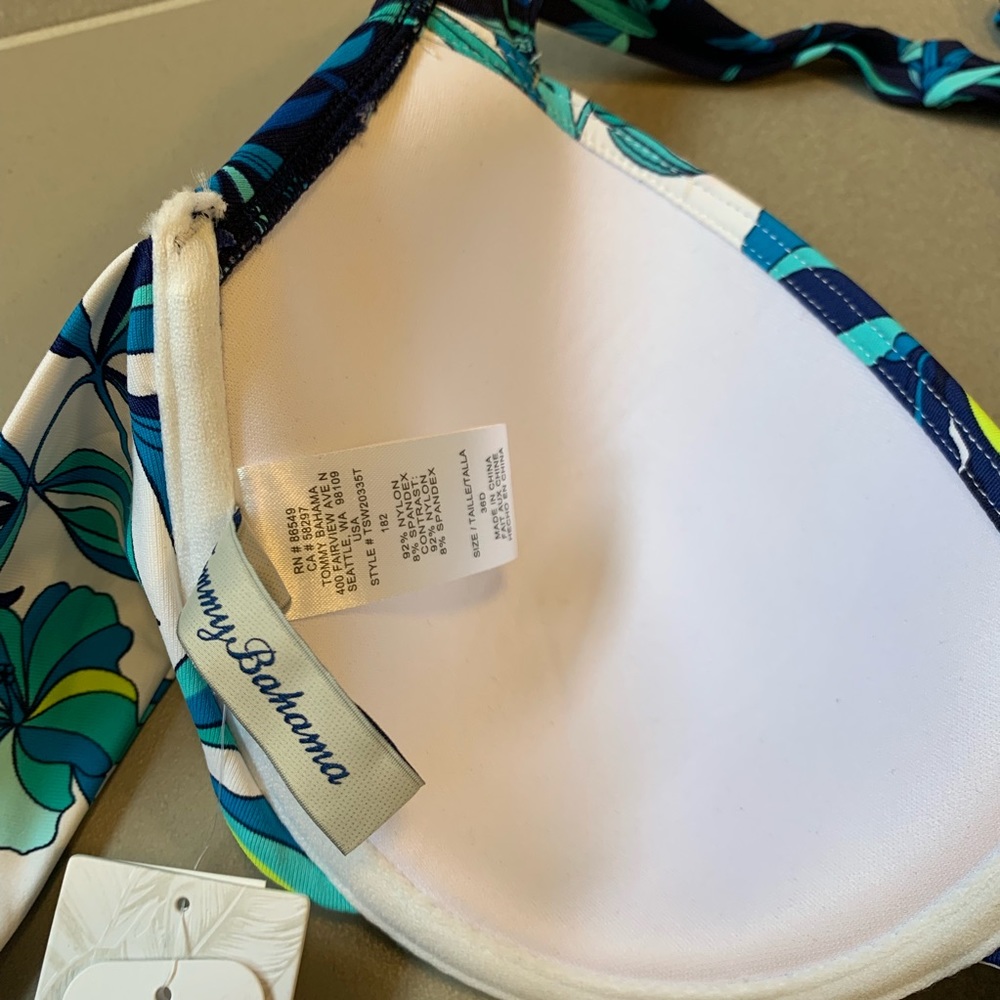 Tommy Bahama Swirl Underwire Halter Bikini Top - Picture 7 of 8